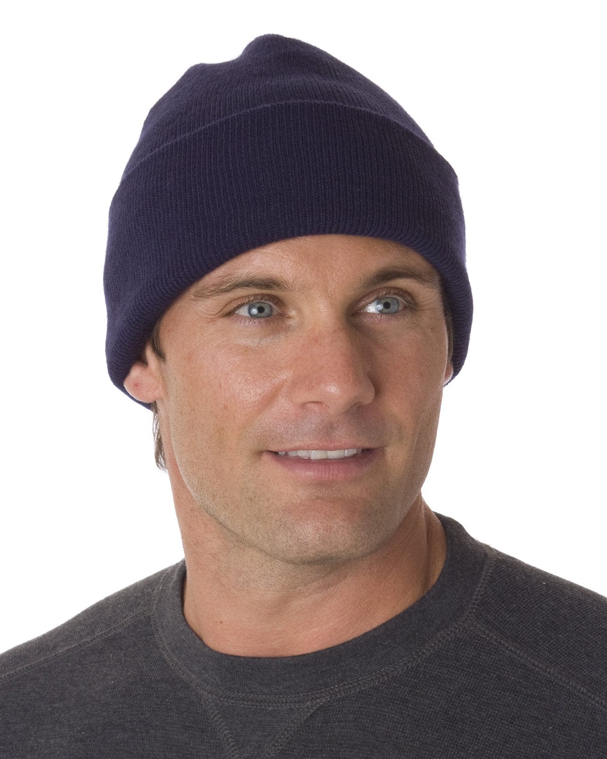 Bayside Headwear OS / Navy Bayside BA3825: 100% Acrylic Knit Cuff Beanie
