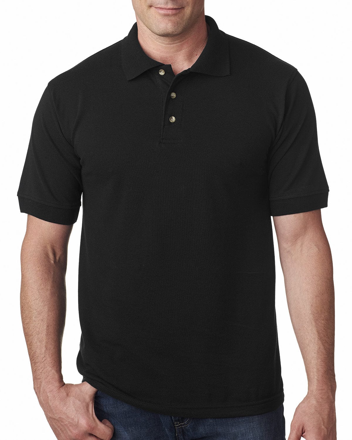 Bayside Polos/Knits Bayside BA1000: Adult 6.1 oz., Cotton Pique Polo