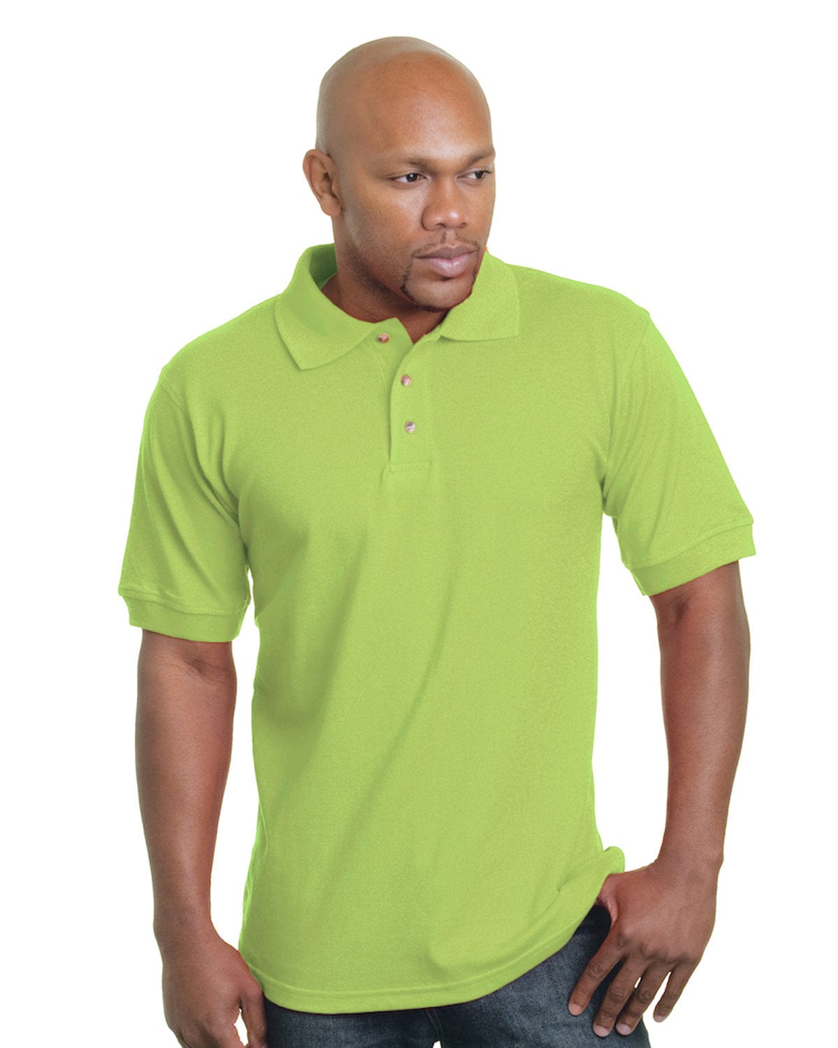 Bayside Polos/Knits Bayside BA1000: Adult 6.1 oz., Cotton Pique Polo