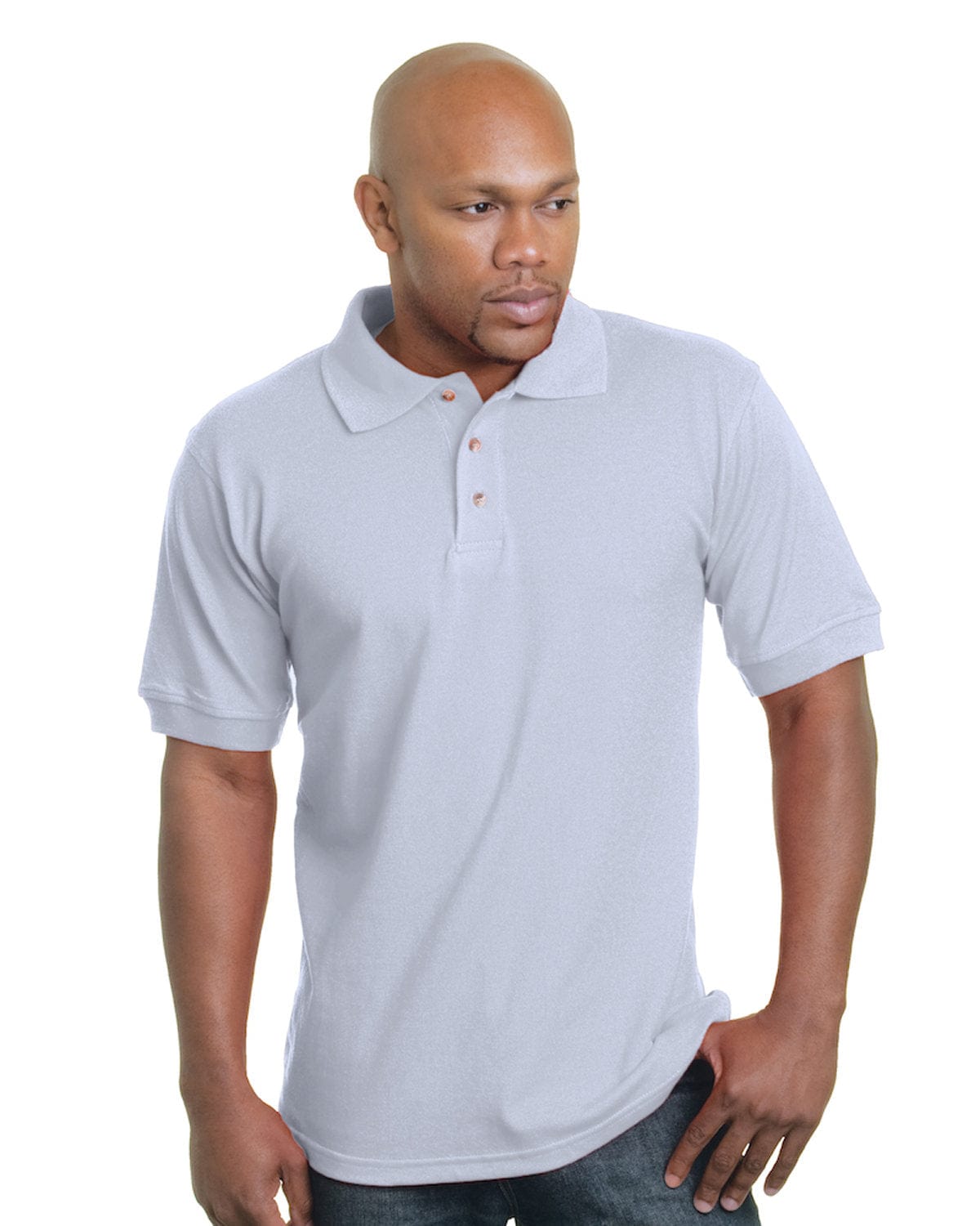 Bayside Polos/Knits Bayside BA1000: Adult 6.1 oz., Cotton Pique Polo