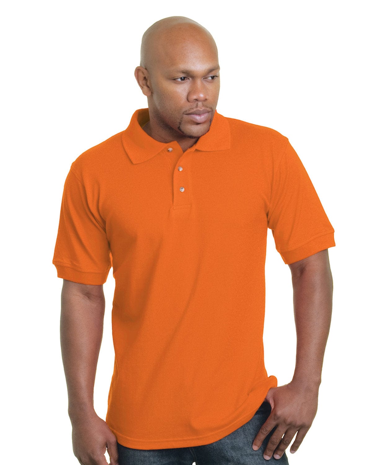 Bayside Polos/Knits Bayside BA1000: Adult 6.1 oz., Cotton Pique Polo