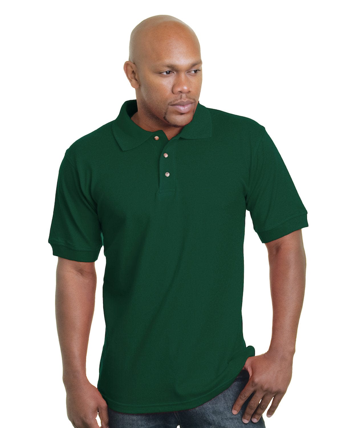 Bayside Polos/Knits Bayside BA1000: Adult 6.1 oz., Cotton Pique Polo
