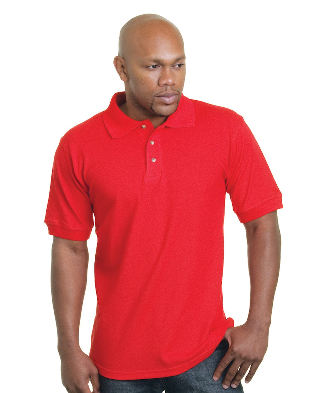 Bayside Polos/Knits Bayside BA1000: Adult 6.1 oz., Cotton Pique Polo