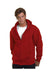 Bayside Sweatshirts/Fleece Bayside BA900: Adult  9.5oz., 80% cotton/20% polyester Full-Zip Hooded Sweatshirt