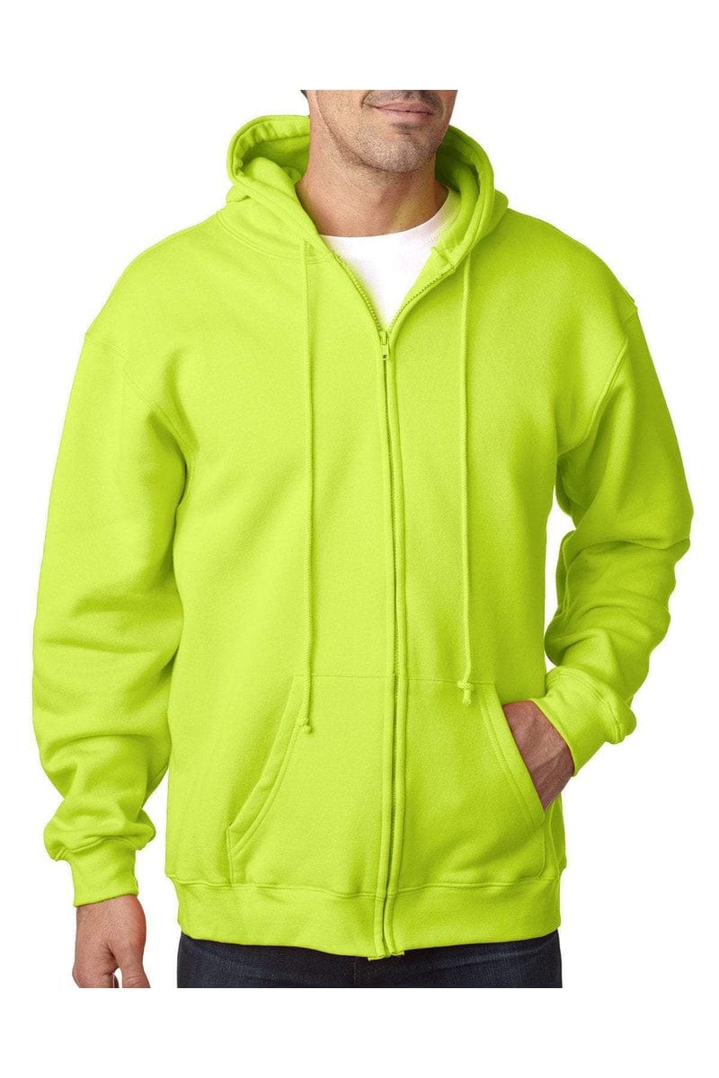 Bayside Sweatshirts/Fleece Bayside BA900: Adult  9.5oz., 80% cotton/20% polyester Full-Zip Hooded Sweatshirt