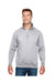 Bayside Sweatshirts/Fleece Bayside BA920: Unisex 9.5 oz., 80/20 Quarter-Zip Pullover Hooded Sweatshirt