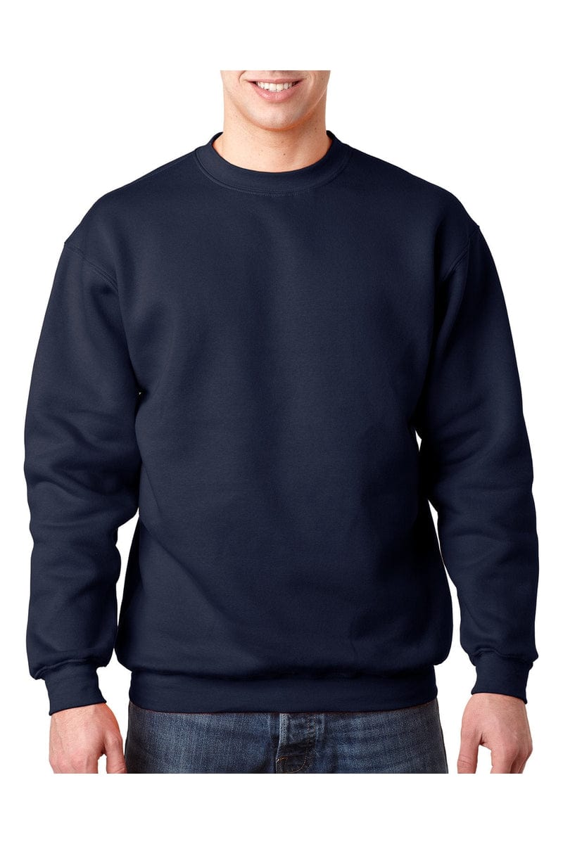 Bayside Sweatshirts/Fleece S / Navy Bayside BA1102: Adult 9.5 oz., 80/20 Heavyweight Crewneck Sweatshirt