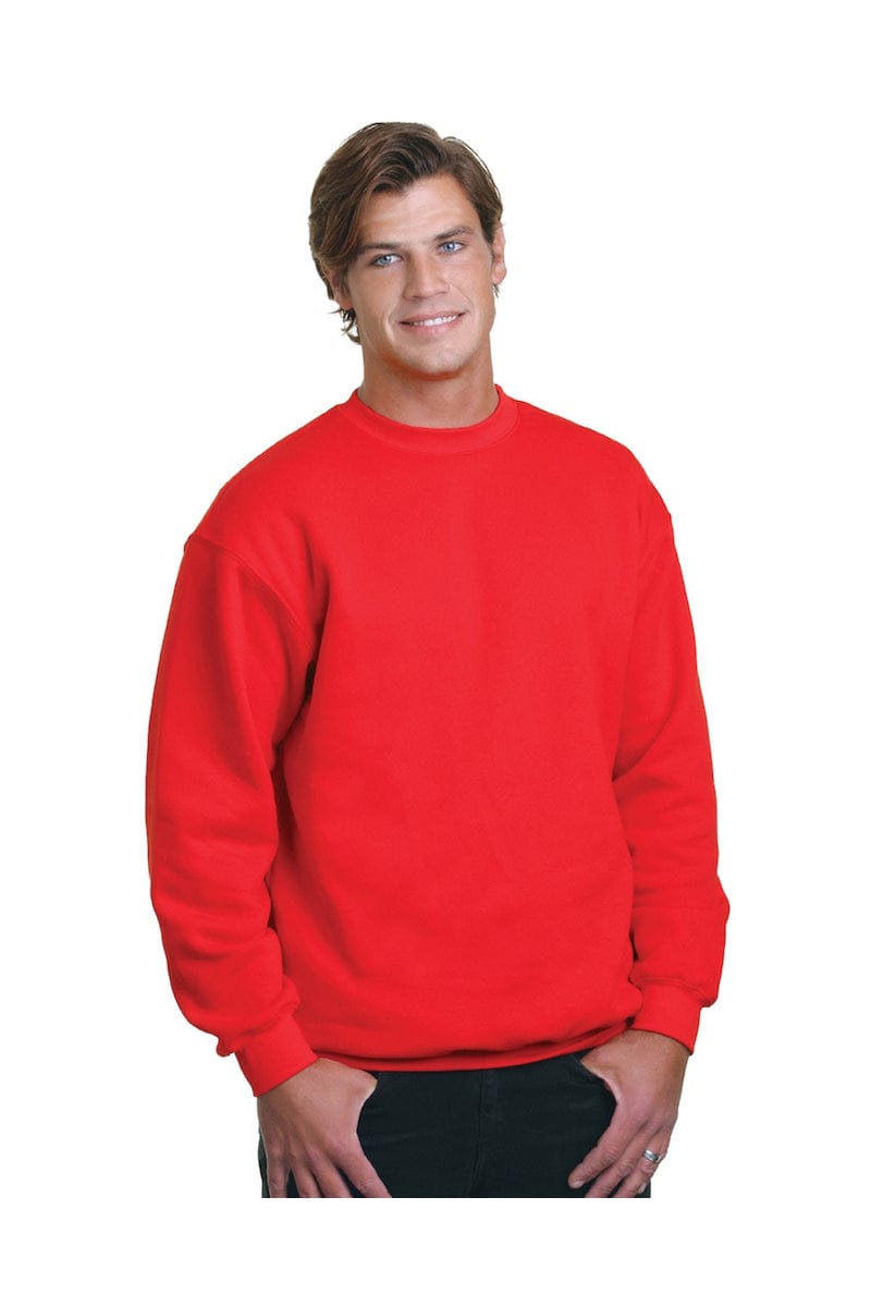 Bayside Sweatshirts/Fleece S / Red Bayside BA1102: Adult 9.5 oz., 80/20 Heavyweight Crewneck Sweatshirt