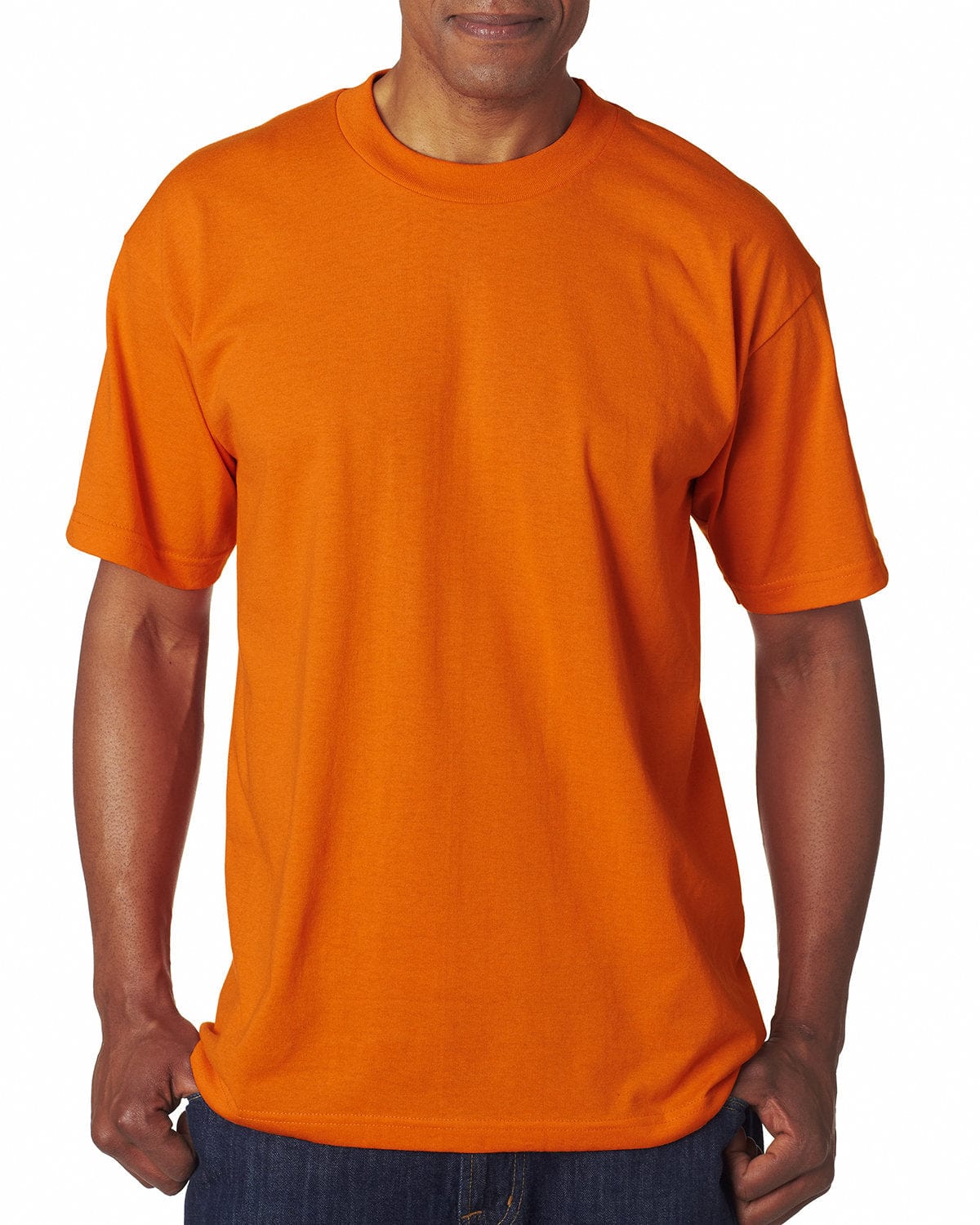 Bayside T-Shirts 5XL / Bright Orange Bayside BA1701: Adult 5.4 oz., 50/50 T-Shirt