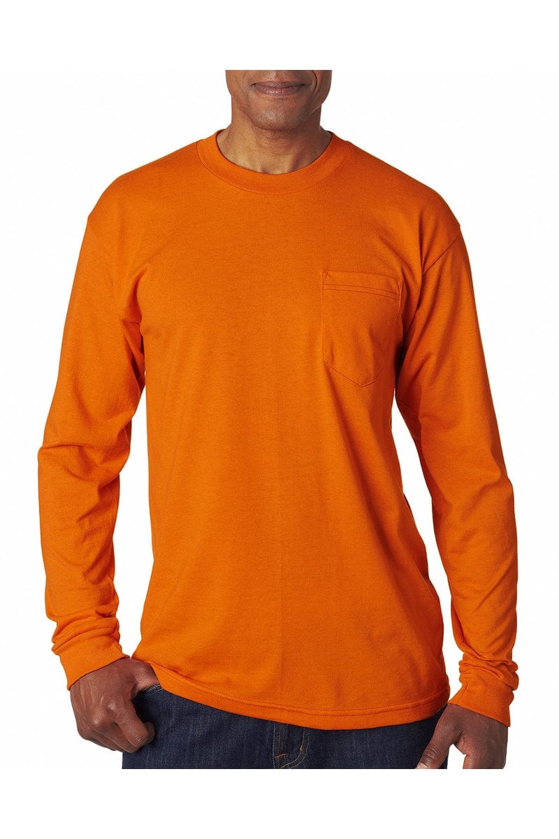 Bayside T-Shirts Bayside BA1730: Adult Long-Sleeve T-Shirt with Pocket