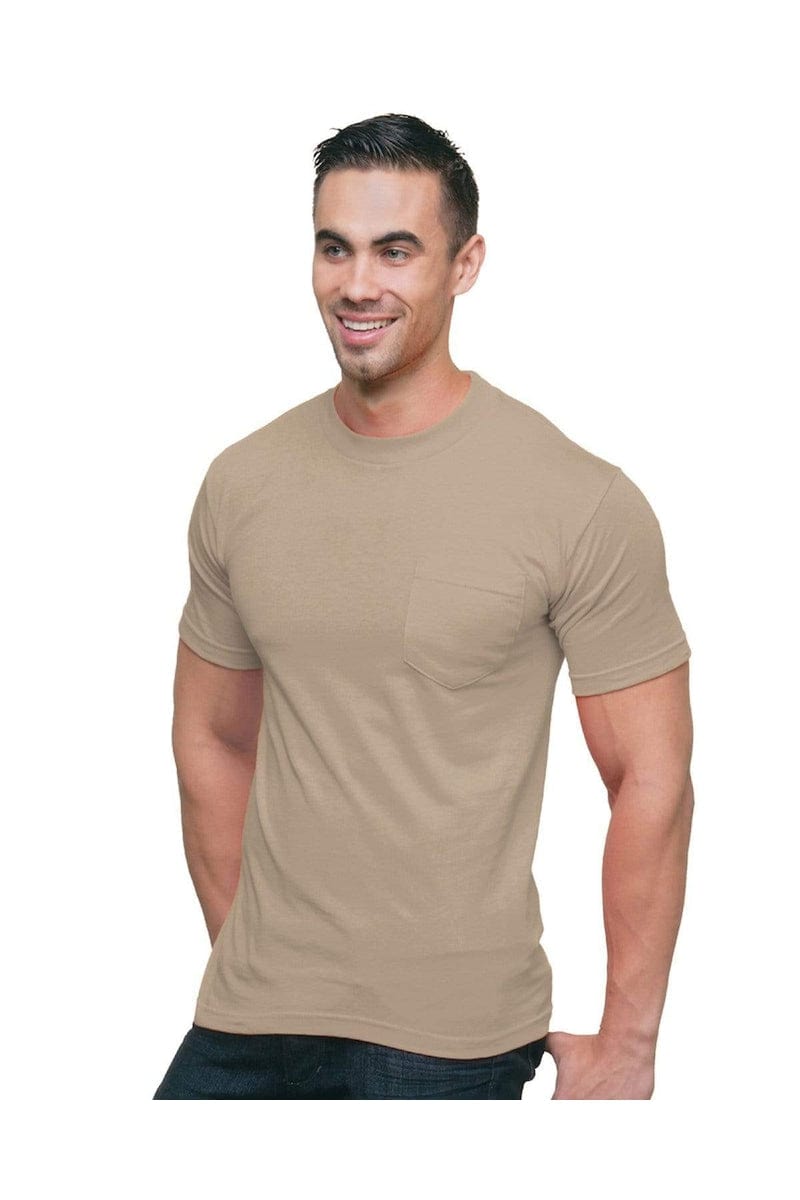Bayside T-Shirts Bayside BA3015: Adult 6.1 oz., Cotton Pocket T-Shirt