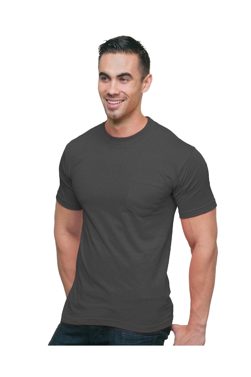 Bayside T-Shirts Bayside BA3015: Adult 6.1 oz., Cotton Pocket T-Shirt