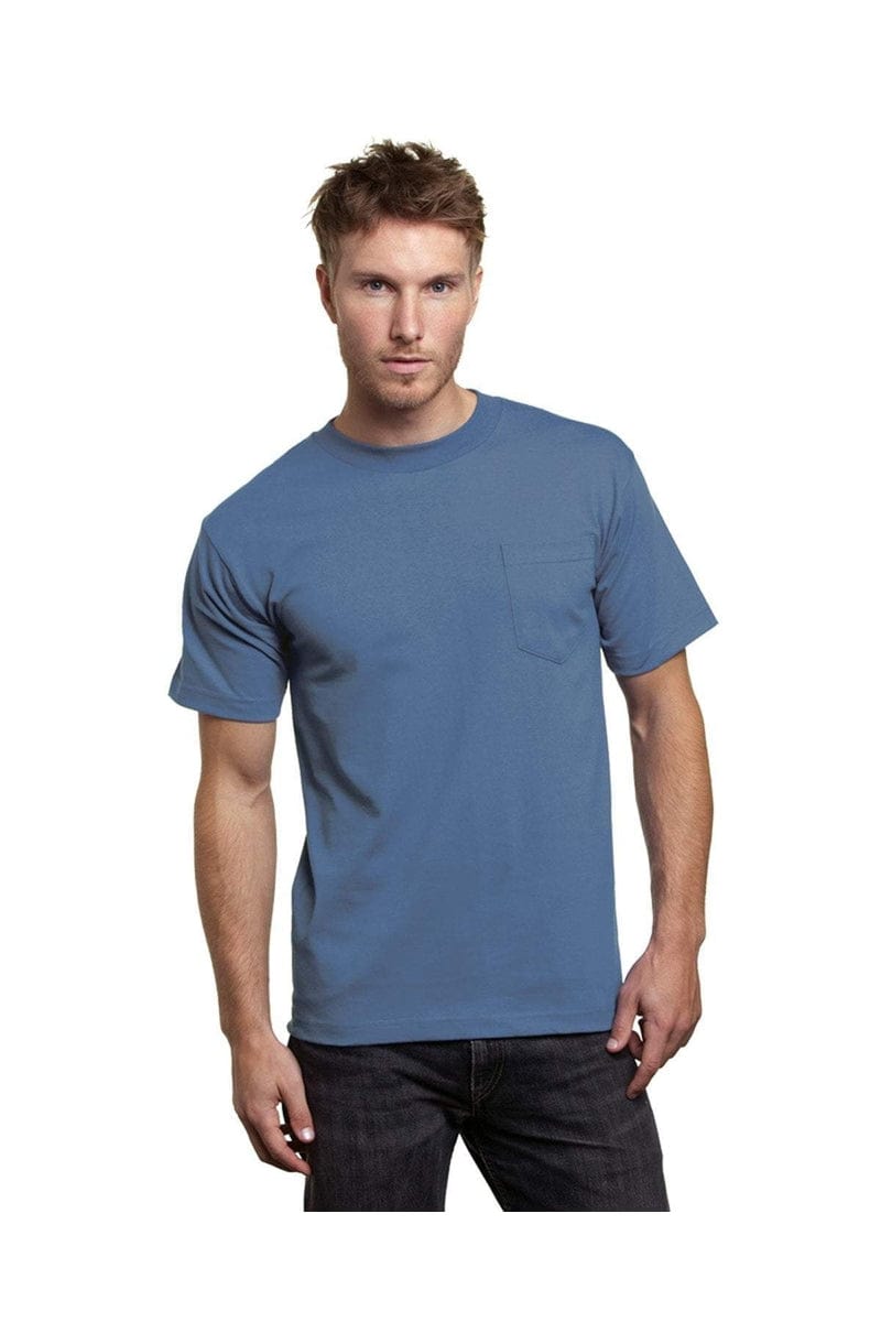 Bayside T-Shirts Bayside BA7100: Adult 6.1 oz., 100% Cotton Pocket T-Shirt