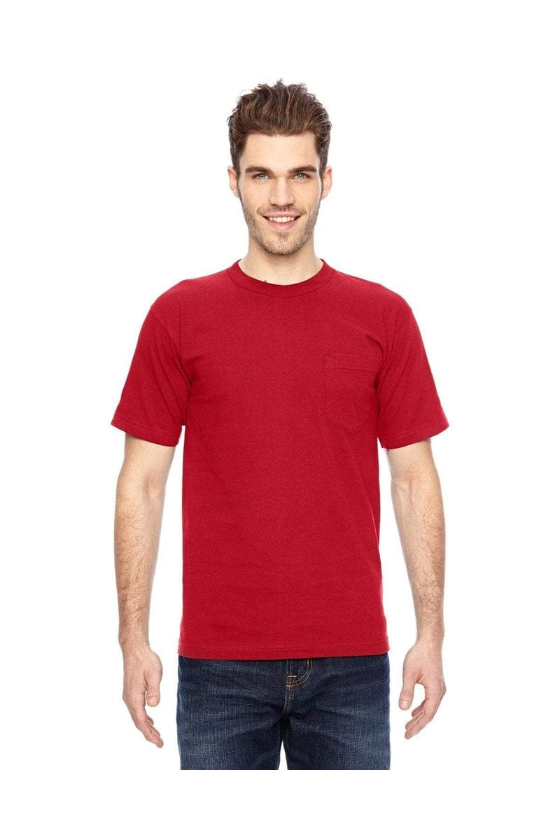 Bayside T-Shirts Bayside BA7100: Adult 6.1 oz., 100% Cotton Pocket T-Shirt