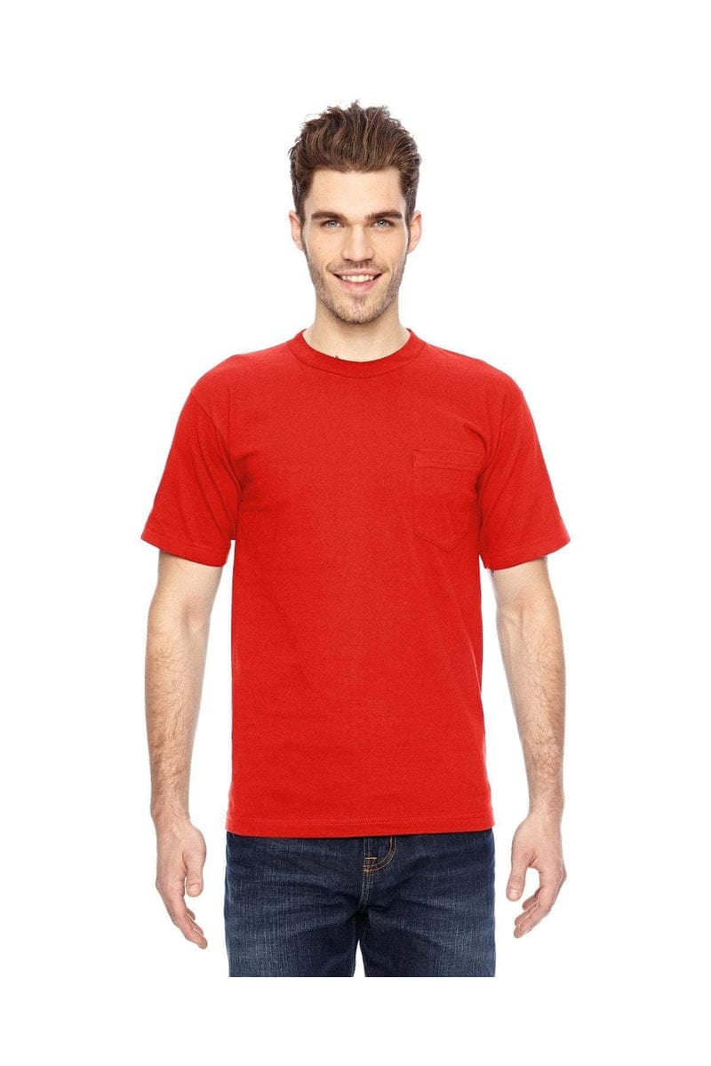 Bayside T-Shirts Bayside BA7100: Adult 6.1 oz., 100% Cotton Pocket T-Shirt, Basic Colors