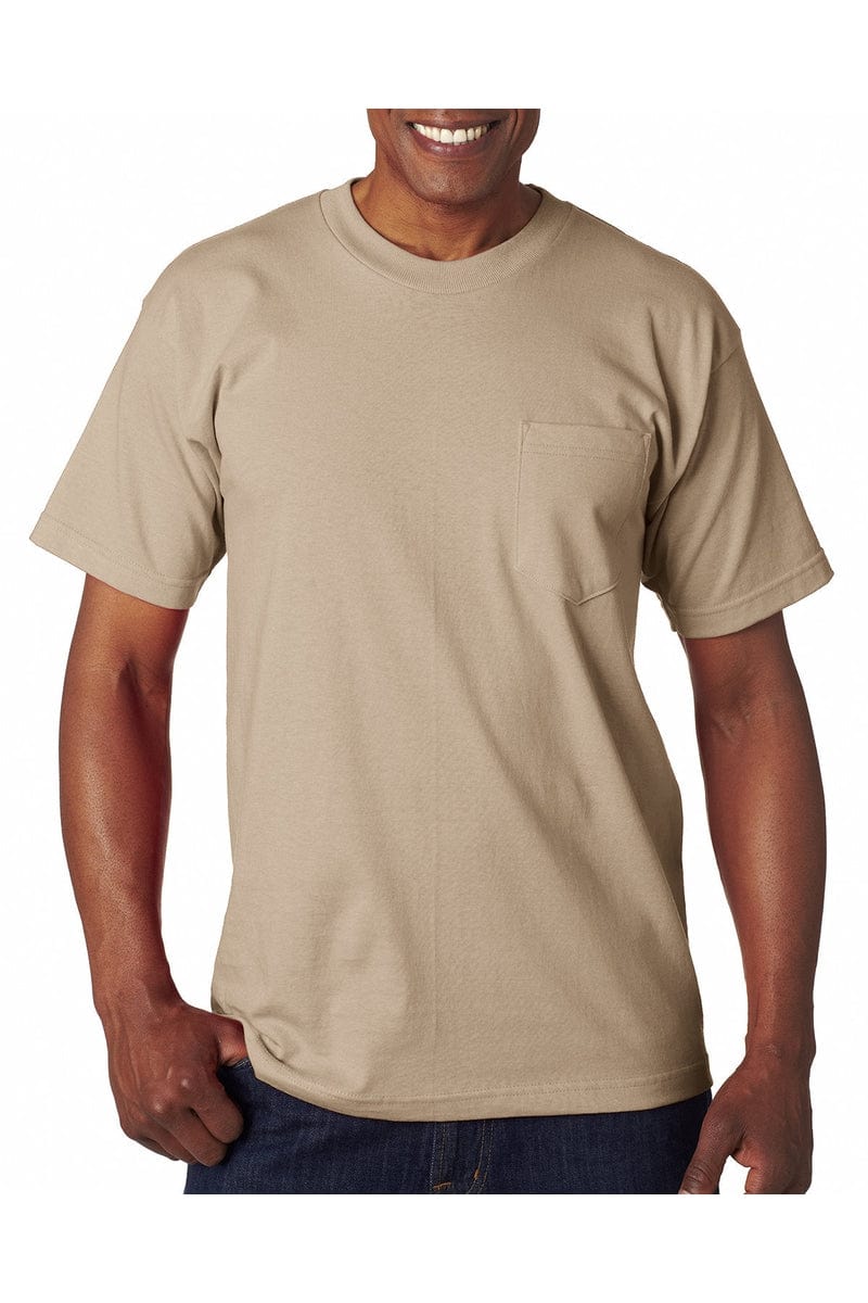 Bayside T-Shirts Bayside BA7100: Adult 6.1 oz., 100% Cotton Pocket T-Shirt, Basic Colors