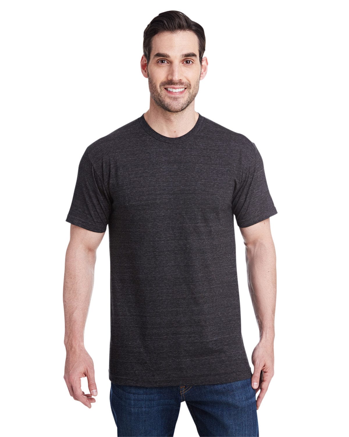 Bayside T-Shirts M / Tri Charcoal Bayside 5710: Unisex Triblend T-Shirt, Basic Colors