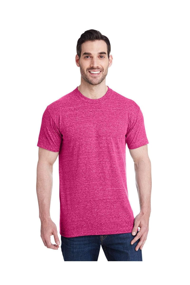 Bayside T-Shirts M / Tri Fuchsia Bayside 5710: Unisex Triblend T-Shirt, Basic Colors