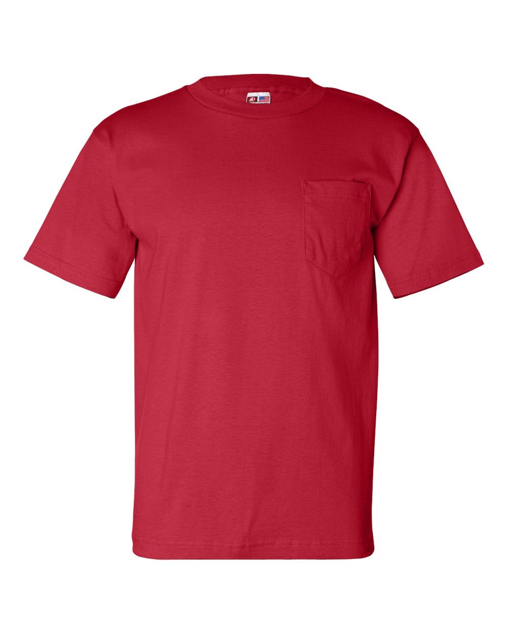 Bayside T-Shirts - Premium S / Red Bayside 7100 Unisex USA-Made Pocket T-Shirt