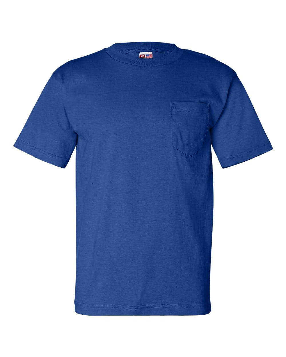 Bayside T-Shirts - Premium S / Royal Blue Bayside 7100 Unisex USA-Made Pocket T-Shirt