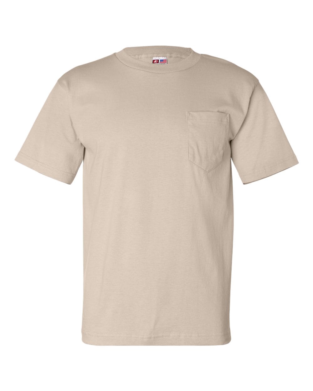 Bayside T-Shirts - Premium S / Sand Bayside 7100 Unisex USA-Made Pocket T-Shirt