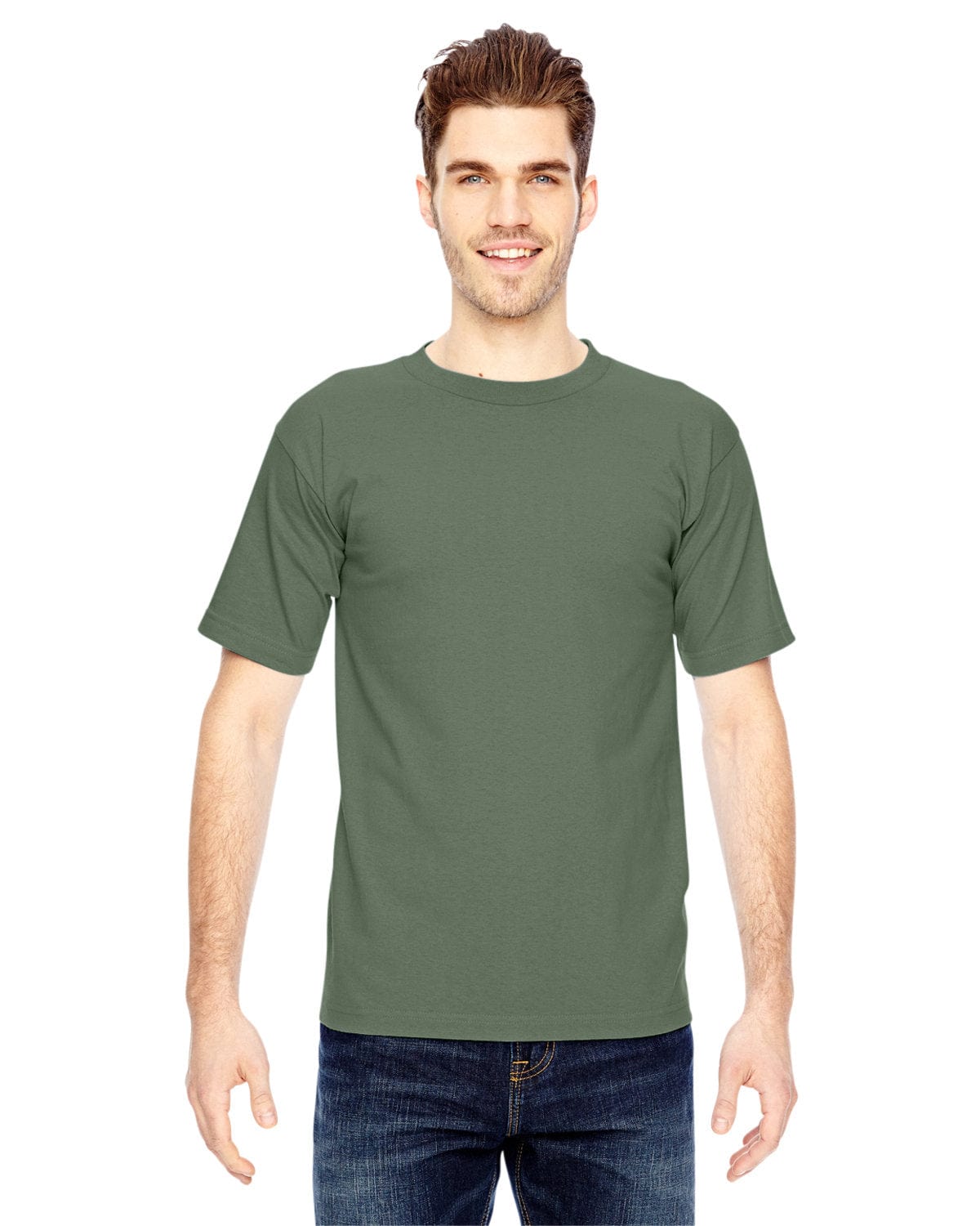 Bayside T-Shirts S / Army Green Bayside BA5100: Adult 6.1 oz., 100% Cotton T-Shirt