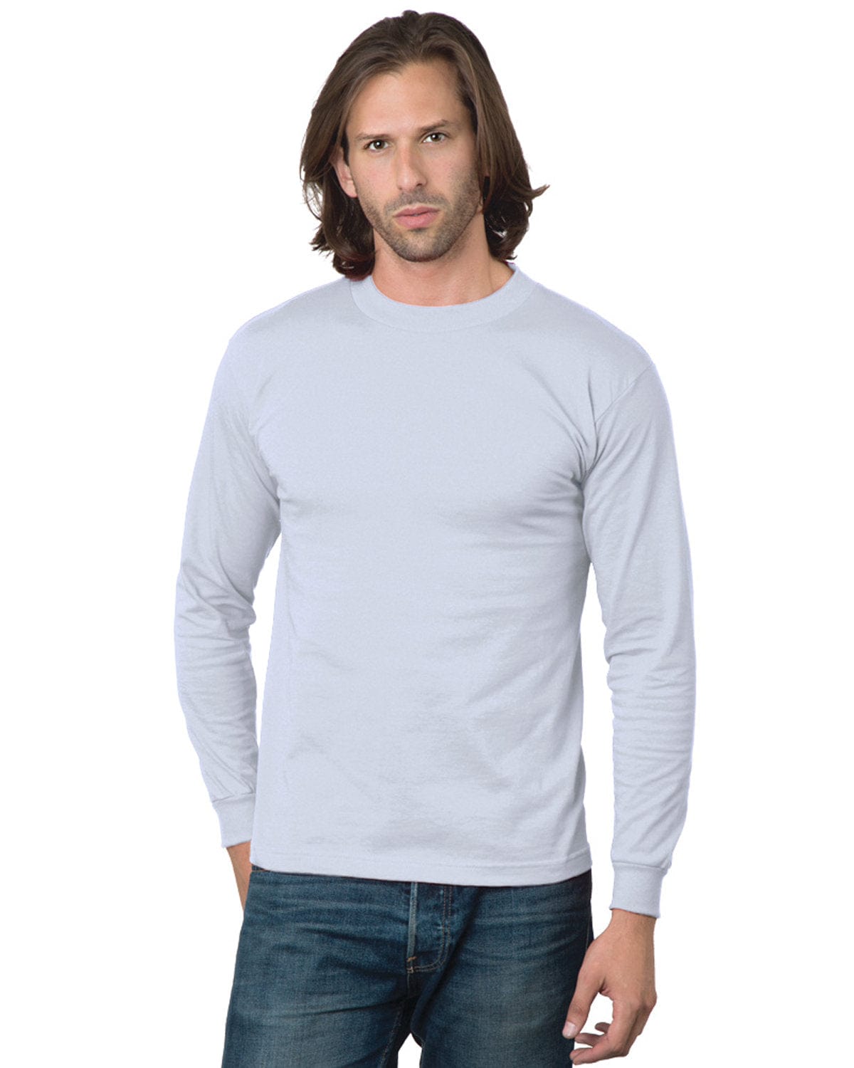 Bayside T-Shirts S / Ash Bayside BA2955: Unisex Union-Made Long-Sleeve T-Shirt