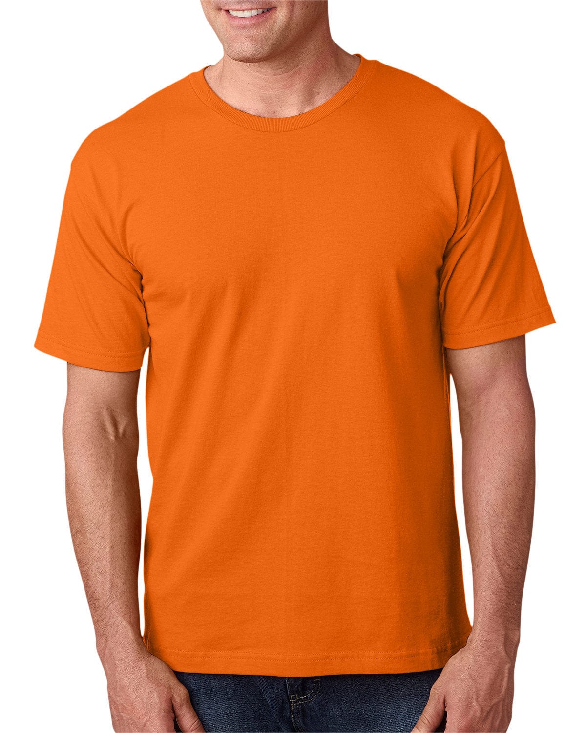 Bayside T-Shirts S / Bright Orange Bayside BA5040: Adult 5.4 oz., 100% Cotton T-Shirt