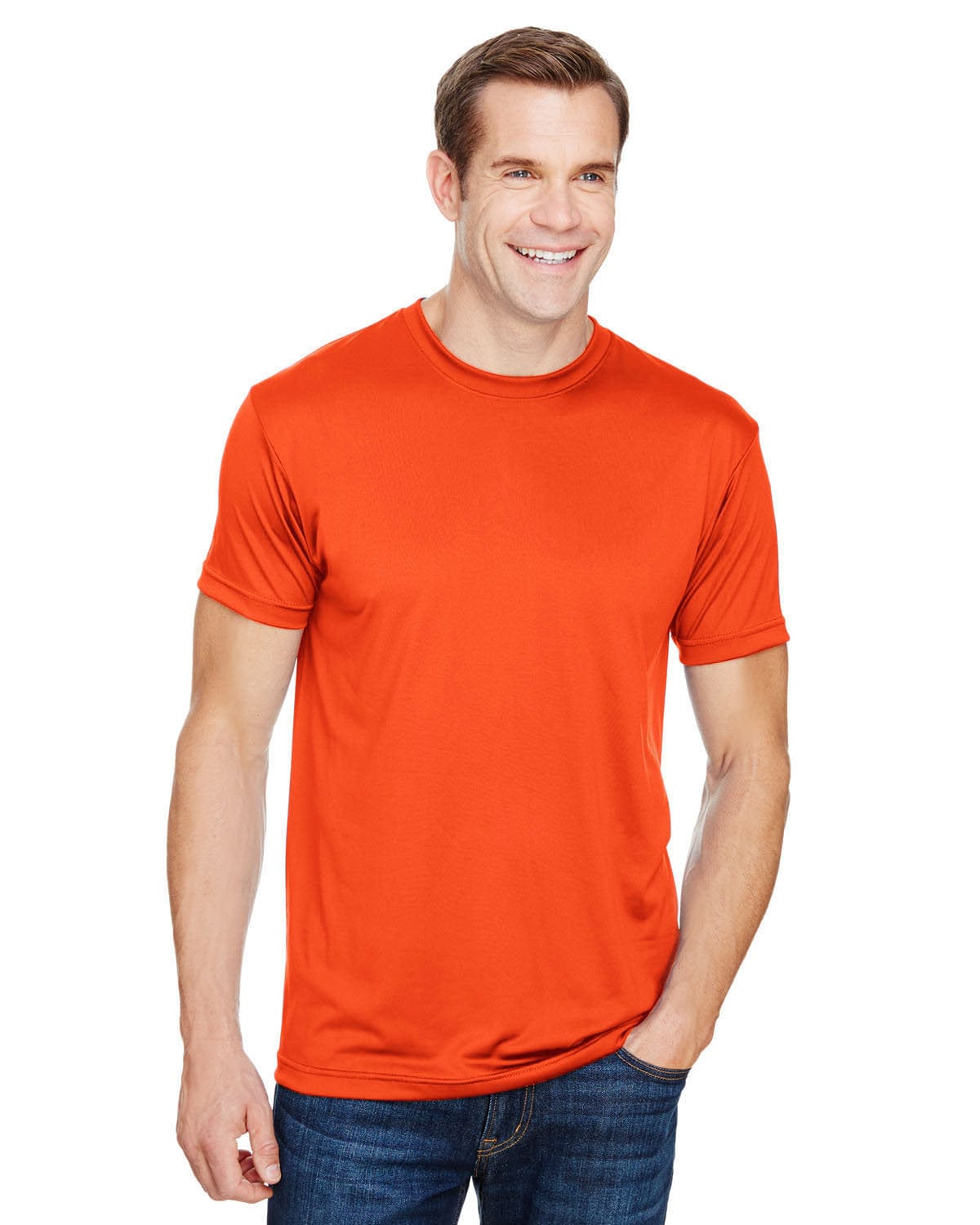 Bayside T-Shirts S / Bright Orange Bayside BA5300: Unisex 4.5 oz., Polyester Performance T-Shirt