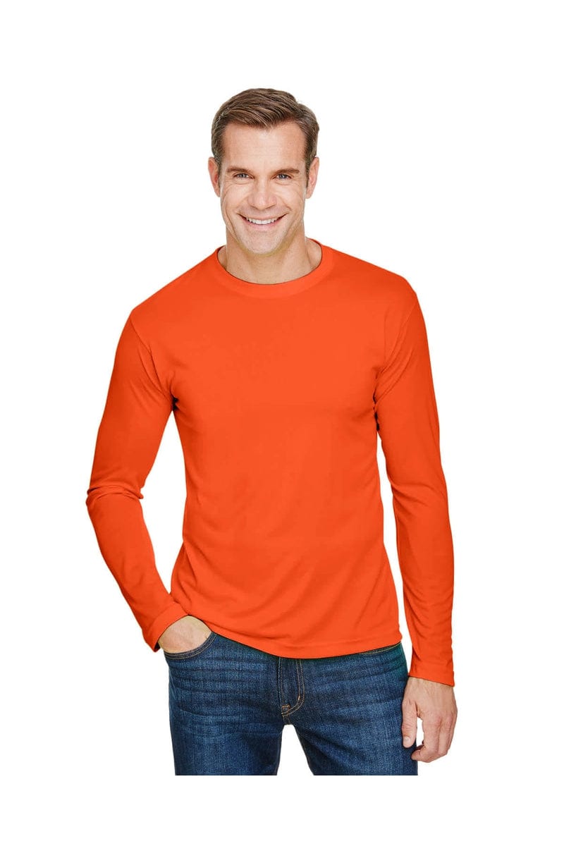 Bayside T-Shirts S / Bright Orange Bayside BA5360: Unisex 4.5 oz., 100% Polyester Performance Long-Sleeve T-Shirt