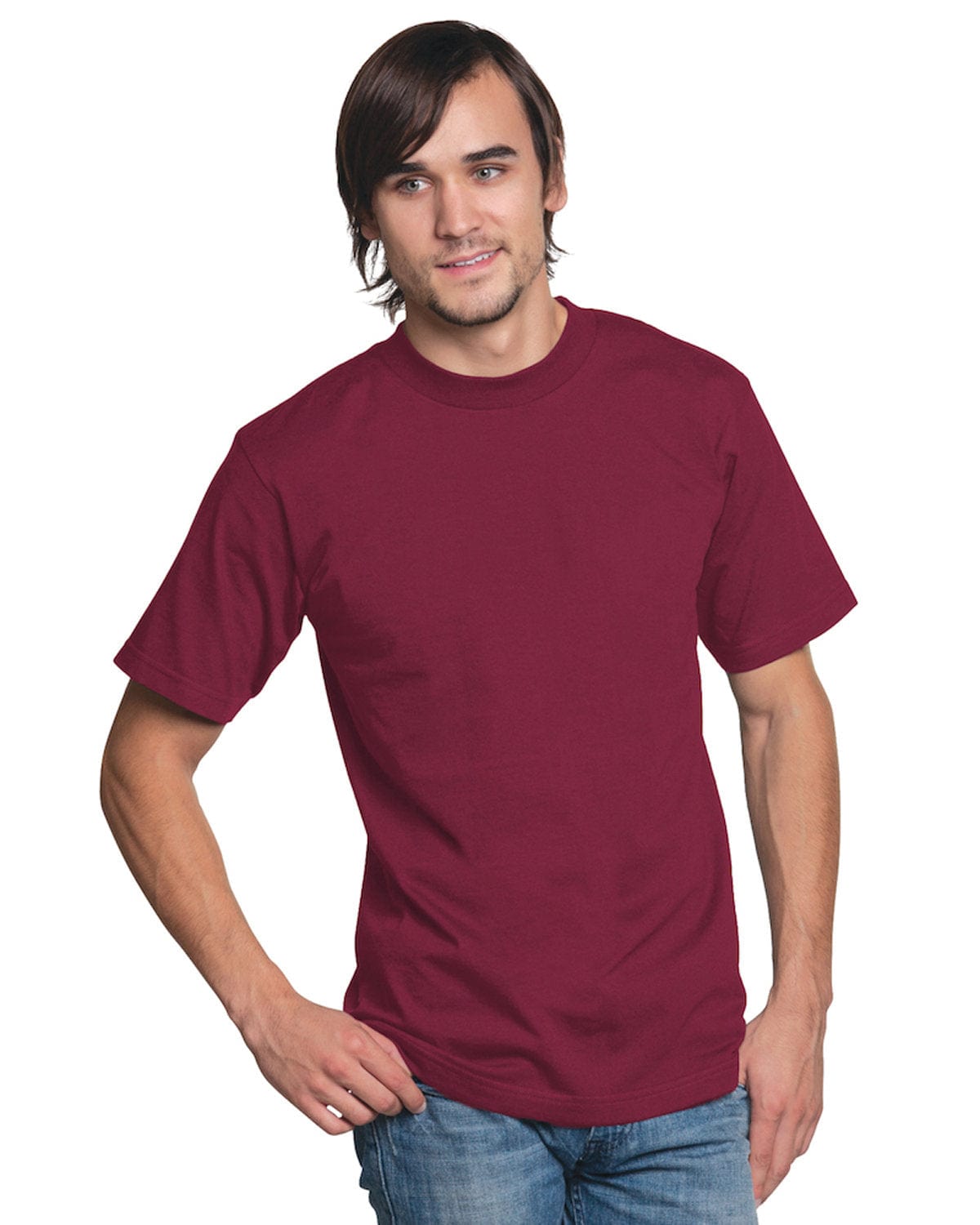 Bayside T-Shirts S / Burgundy Bayside BA2905: Adult 6.1 oz. 100% Cotton T-Shirt