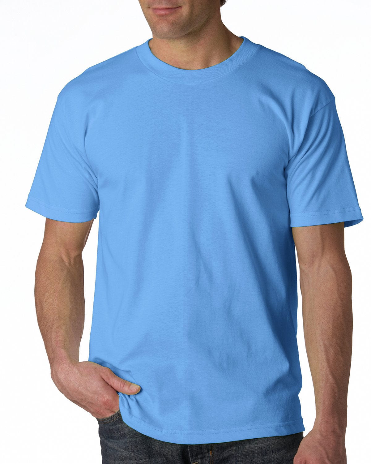 Bayside T-Shirts S / Carolina Blue Bayside BA2905: Adult 6.1 oz. 100% Cotton T-Shirt