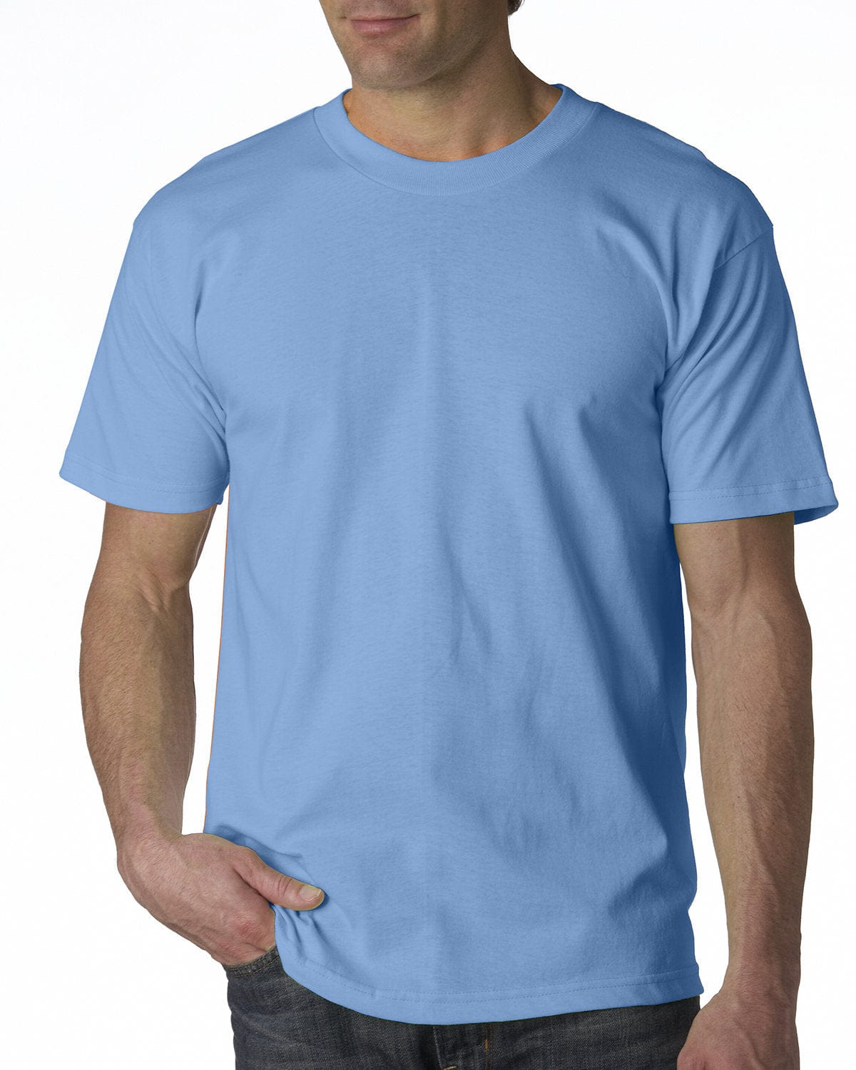 Bayside T-Shirts S / Carolina Blue Bayside BA5100: Adult 6.1 oz., 100% Cotton T-Shirt