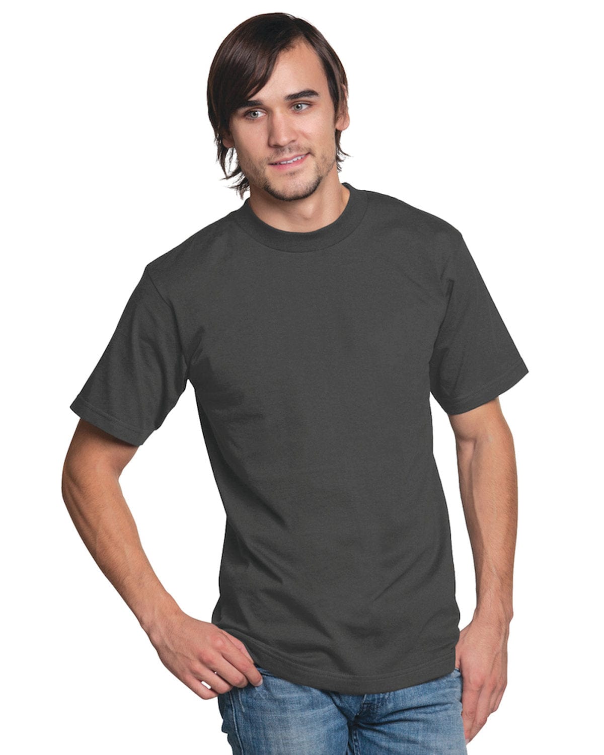 Bayside T-Shirts S / Charcoal Bayside BA2905: Adult 6.1 oz. 100% Cotton T-Shirt