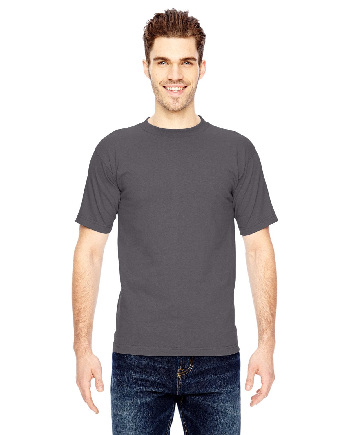 Bayside T-Shirts S / Charcoal Bayside BA5100: Adult 6.1 oz., 100% Cotton T-Shirt