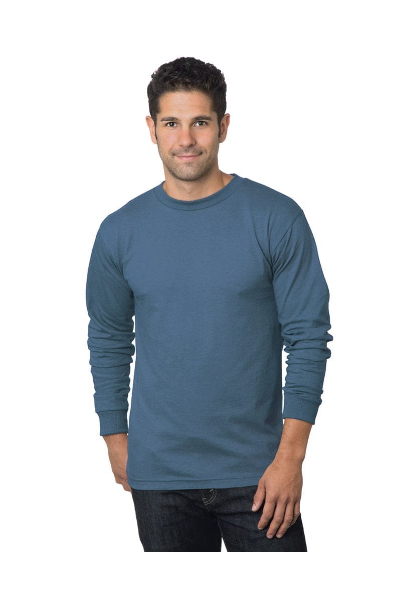Bayside T-Shirts S / Denim Bayside BA6100: Adult 6.1 oz., 100% Cotton Long Sleeve T-Shirt