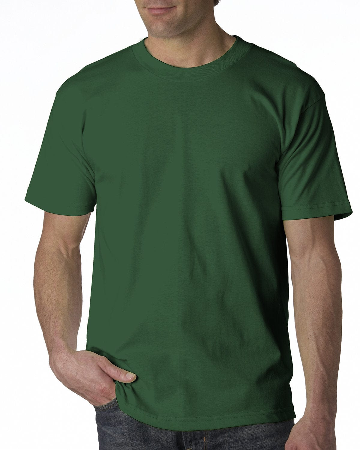 Bayside T-Shirts S / Forest Green Bayside BA2905: Adult 6.1 oz. 100% Cotton T-Shirt