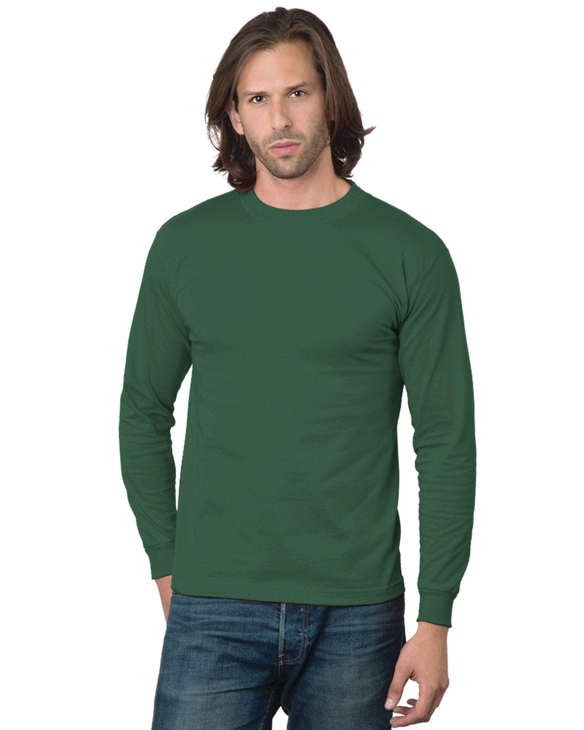 Bayside T-Shirts S / Forest Green Bayside BA2955: Unisex Union-Made Long-Sleeve T-Shirt