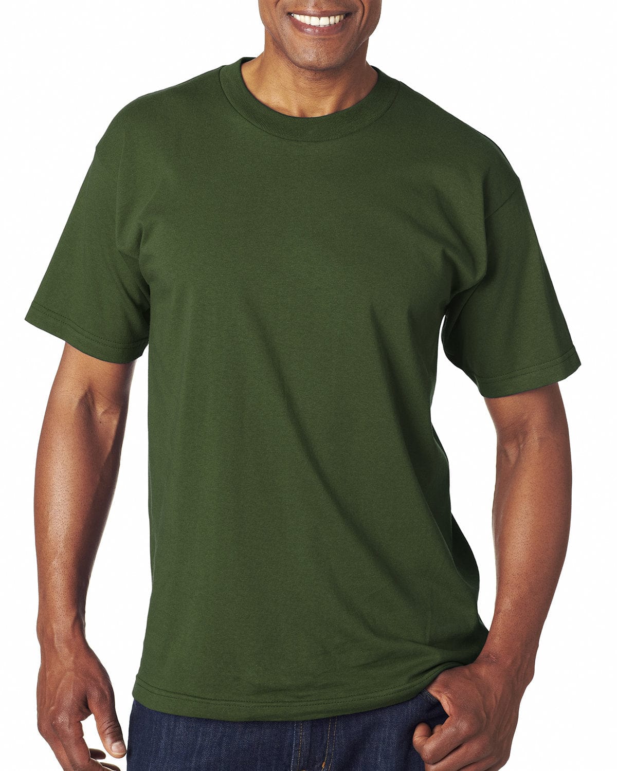 Bayside T-Shirts S / Forest Green Bayside BA5100: Adult 6.1 oz., 100% Cotton T-Shirt
