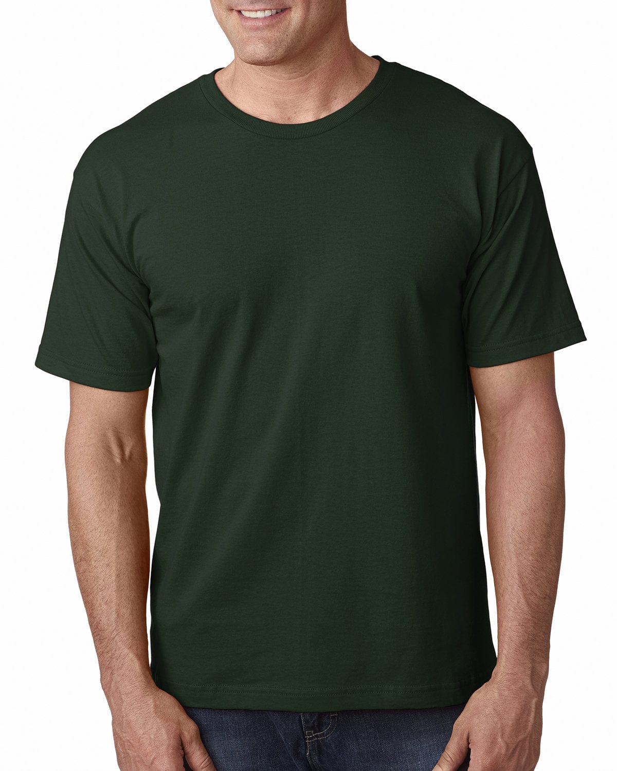 Bayside T-Shirts S / Hunter Green Bayside BA5040: Adult 5.4 oz., 100% Cotton T-Shirt