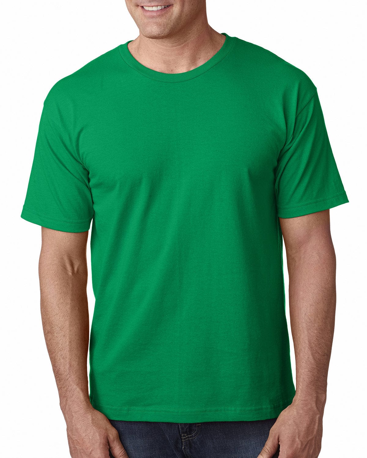 Bayside T-Shirts S / Irish Kelly Bayside BA5040: Adult 5.4 oz., 100% Cotton T-Shirt