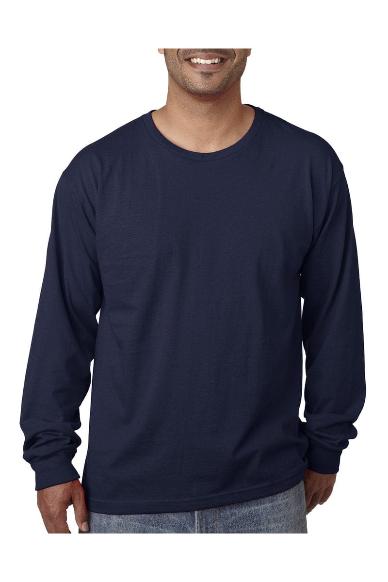 Bayside T-Shirts S / Light Navy Bayside BA5060: Adult Long-Sleeve T-Shirt