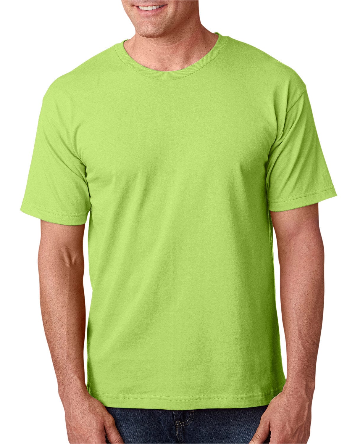 Bayside T-Shirts S / Lime Bayside BA5040: Adult 5.4 oz., 100% Cotton T-Shirt