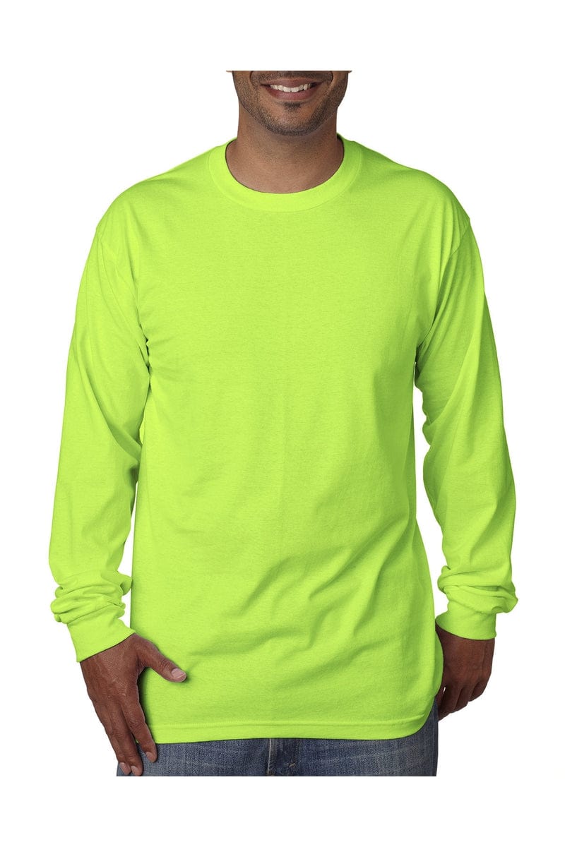Bayside T-Shirts S / Lime Bayside BA5060: Adult Long-Sleeve T-Shirt