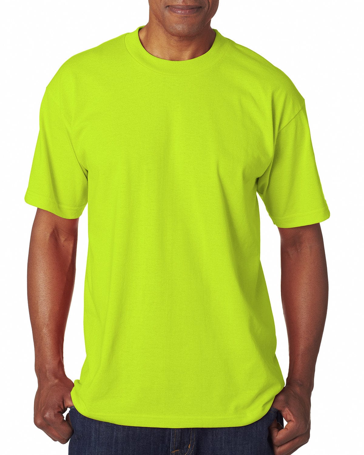 Bayside T-Shirts S / Lime Green Bayside BA1701: Adult 5.4 oz., 50/50 T-Shirt