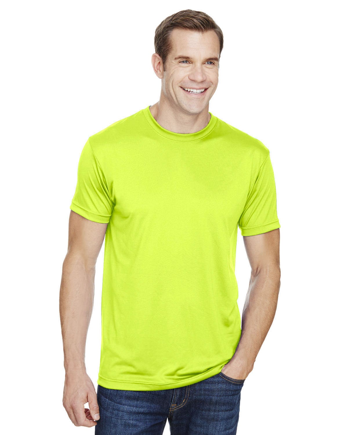 Bayside T-Shirts S / Lime Green Bayside BA5300: Unisex 4.5 oz., Polyester Performance T-Shirt