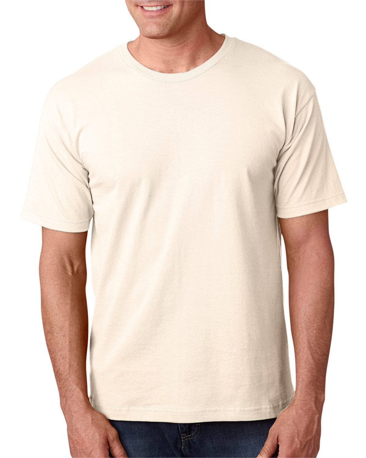 Bayside T-Shirts S / Natural Bayside BA5040: Adult 5.4 oz., 100% Cotton T-Shirt