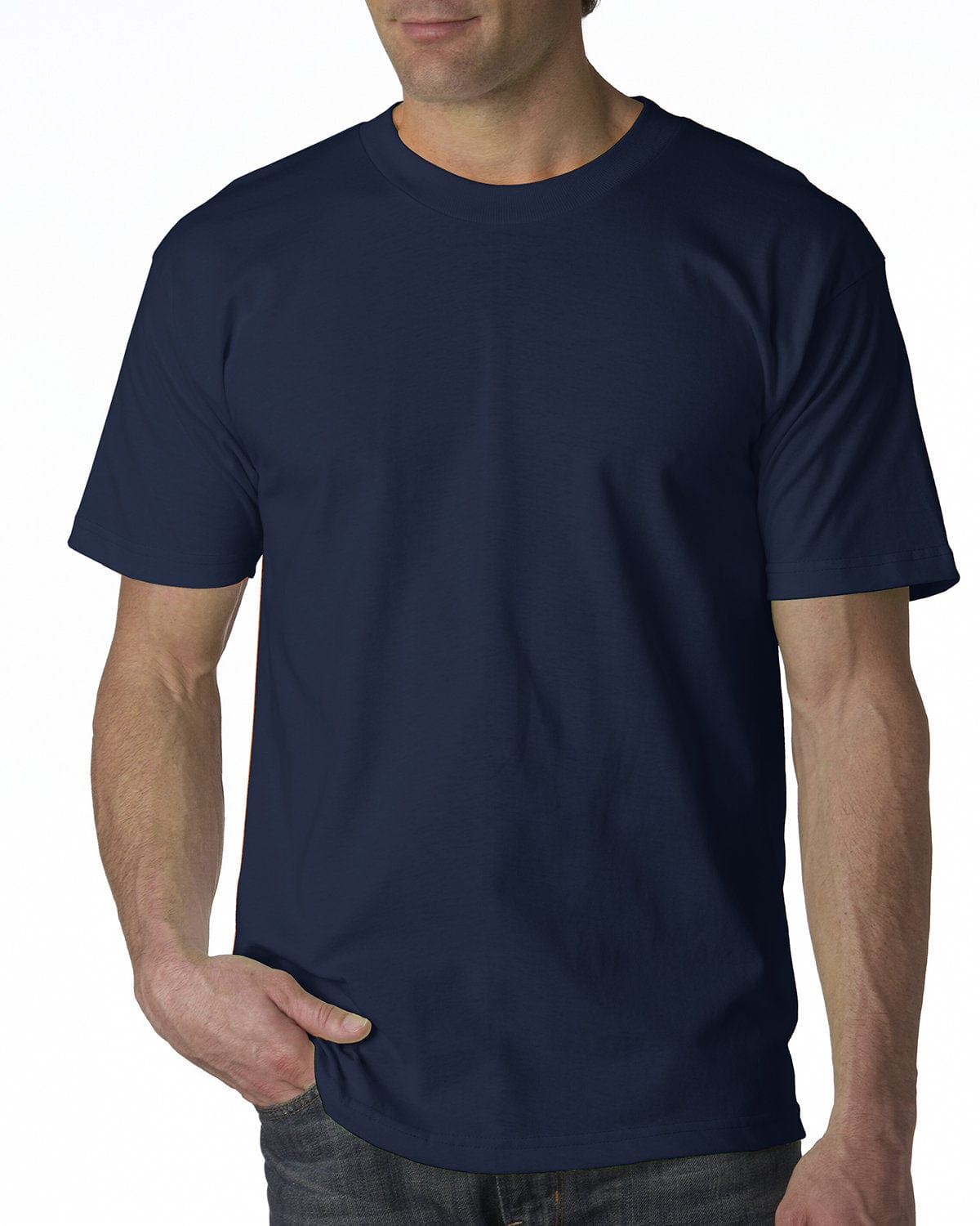 Bayside T-Shirts S / Navy Bayside BA5100: Adult 6.1 oz., 100% Cotton T-Shirt