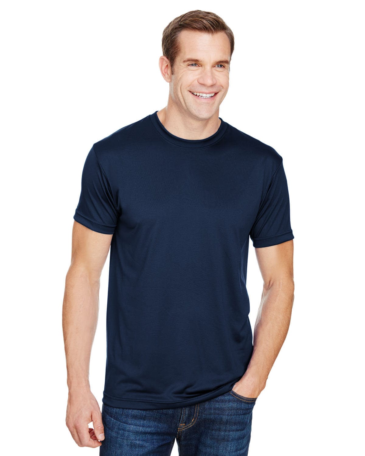 Bayside T-Shirts S / Navy Bayside BA5300: Unisex 4.5 oz., Polyester Performance T-Shirt