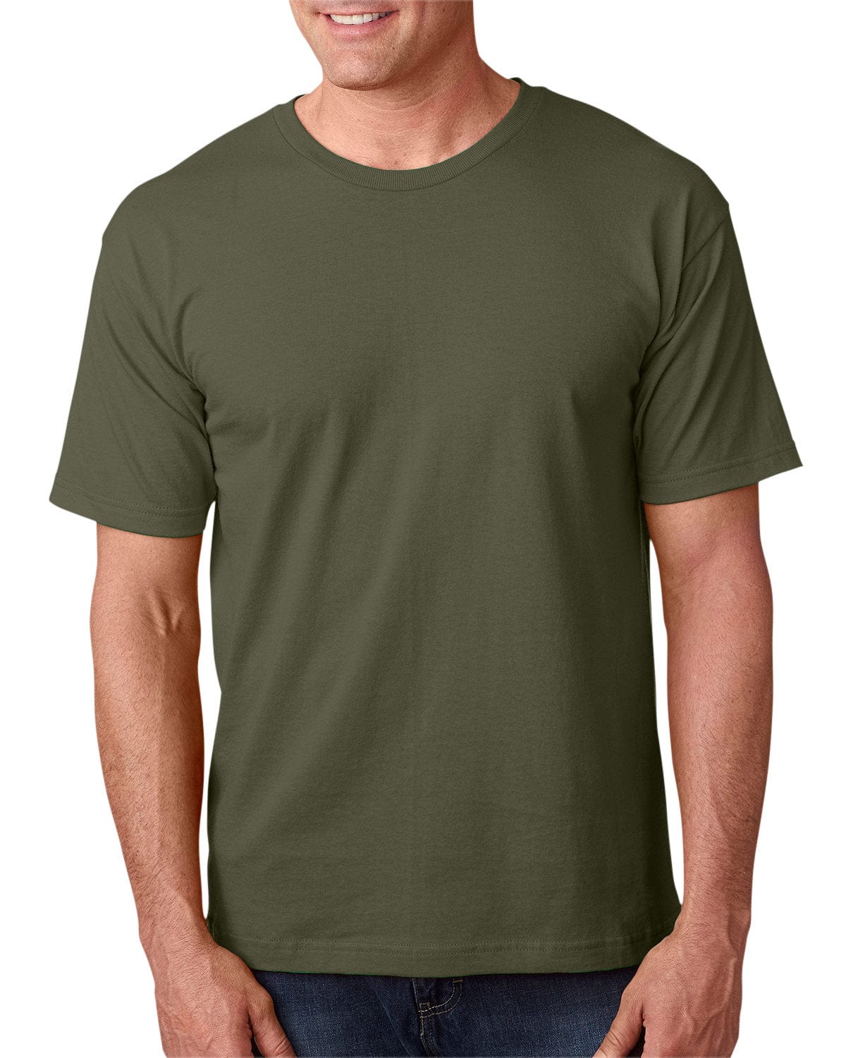 Bayside T-Shirts S / Olive Bayside BA5040: Adult 5.4 oz., 100% Cotton T-Shirt